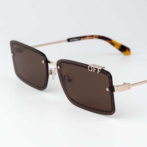 SALE!!! Off-White TAMPA Women Sunglasses Brown Rectangular OERI13N TAMPA 7664 main image 10